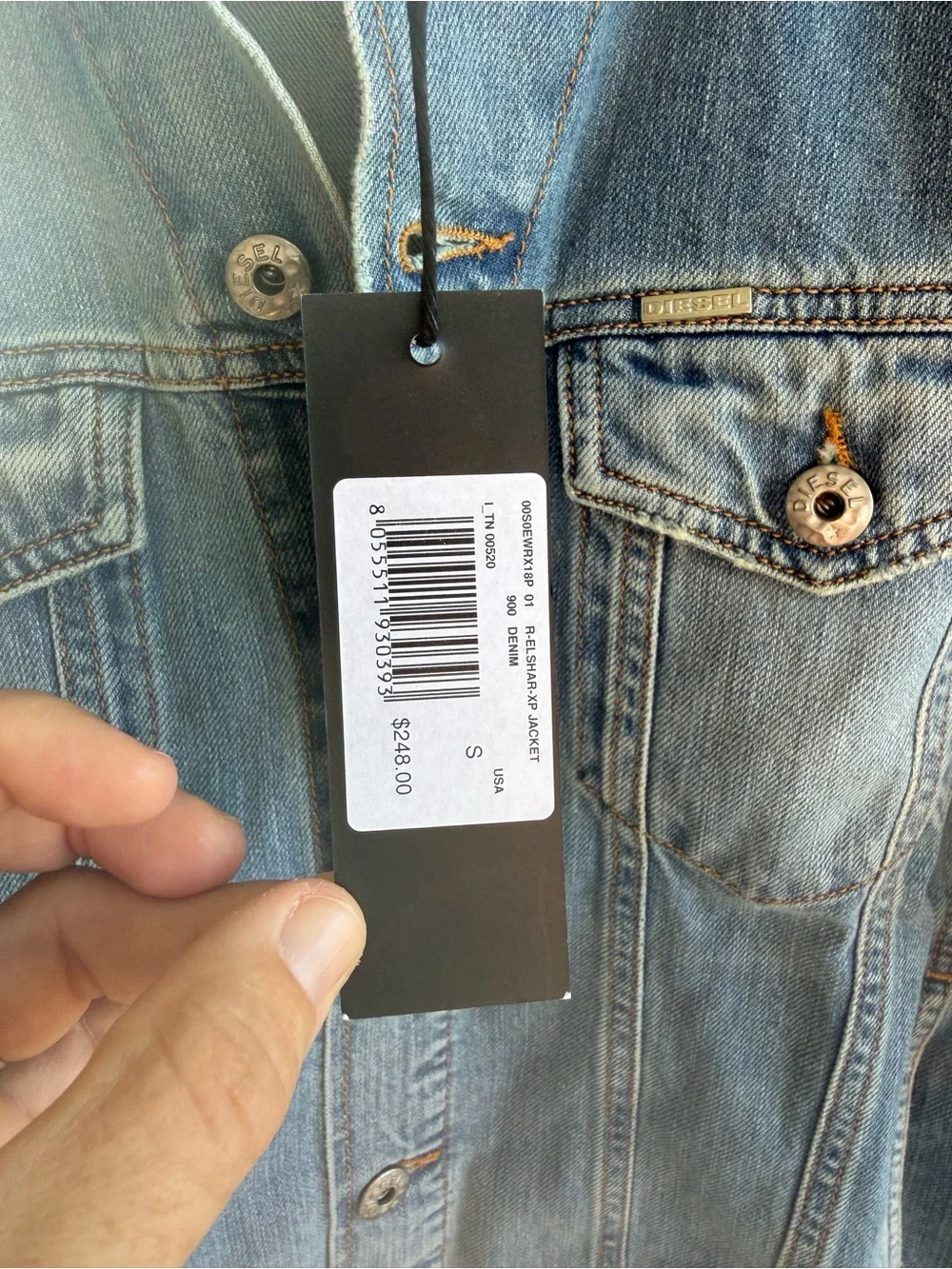 Diesel Light Blue Denim Truck Jacket
